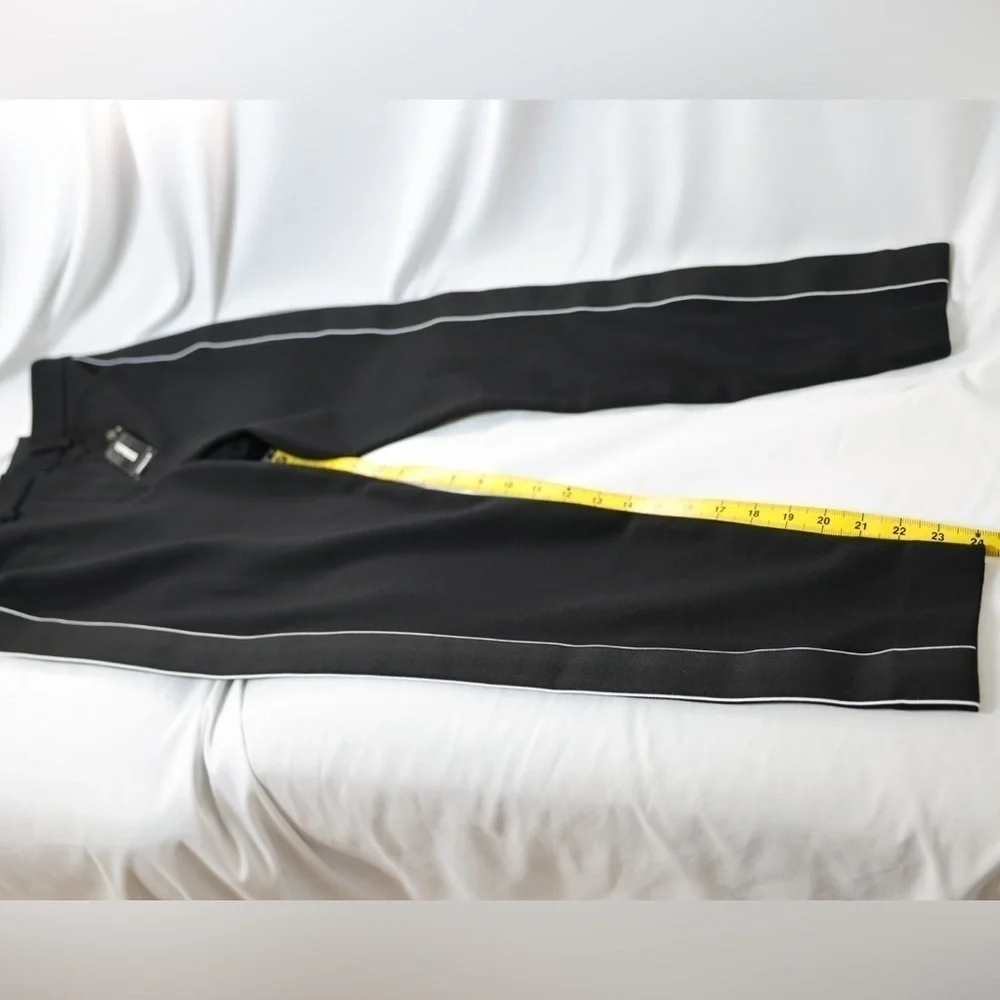 🅽🅴🆆 EXPRESS skinny high rise stretch+ women’s size 4S/4C, black white stripe